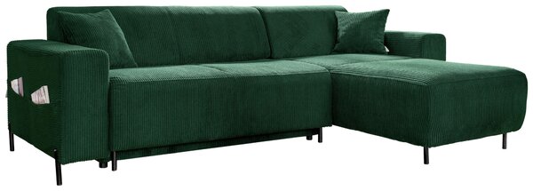 ROHOVÁ SEDAČKA, textil, tmavozelená MID.YOU - Sedačky, Online Only