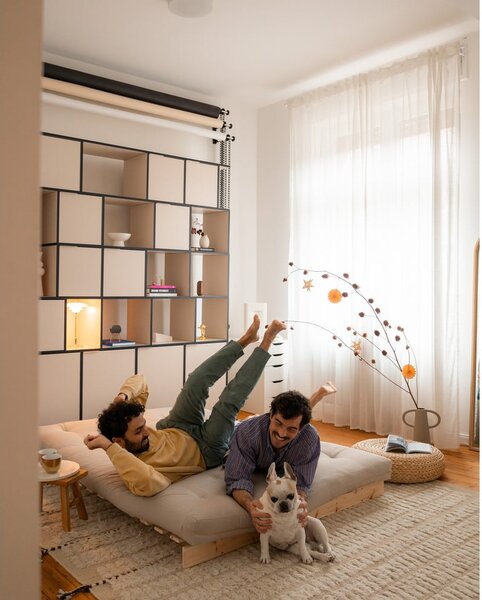 Zelená rozkladacia pohovka 140 cm Roots – Karup Design