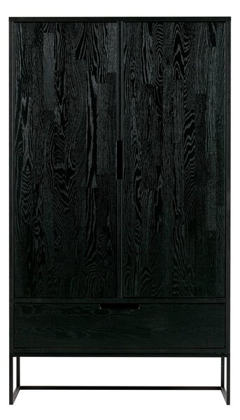 Čierna skrinka z jaseňového dreva 85x149 cm Silas – WOOOD