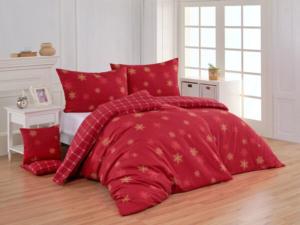 Obliečky Vánoční romance Flanel premium 1x 140/200, 1x 70/90