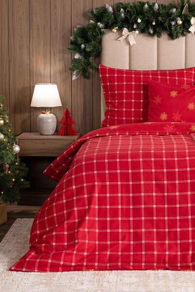 Obliečky Vánoční romance Flanel premium 1x 140/200, 1x 70/90