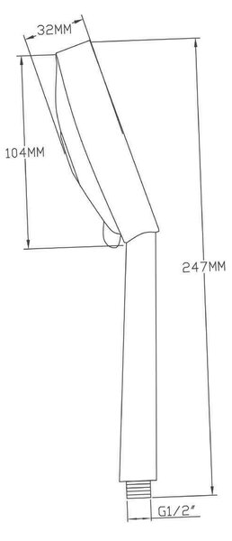 Sapho Sapho, Ručná masážna sprcha, 5 režimov sprchovania, priemer 110mm, chróm, 1204-05