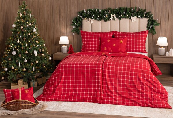 Obliečky Vánoční romance Flanel premium 1x 140/200, 1x 70/90