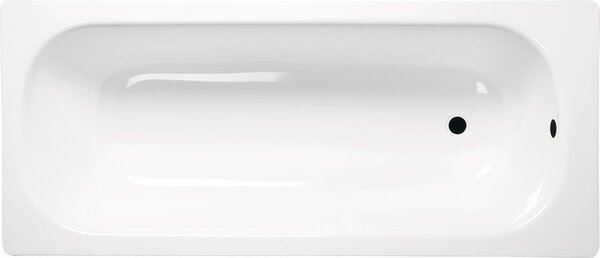 Aqualine, Obdĺžniková smaltovaná vaňa 120x70x38cm, biela, V120X70