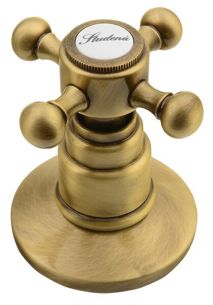 Sapho Sapho, ANTEA trojprvková umývadlová batéria s retro hubicou, s výpusťou, bronz, 3226