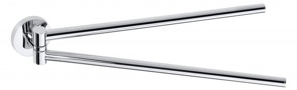 Sapho Sapho, X-ROUND dvojitý držiak uterákov 420mm, otočný, chróm, XR405