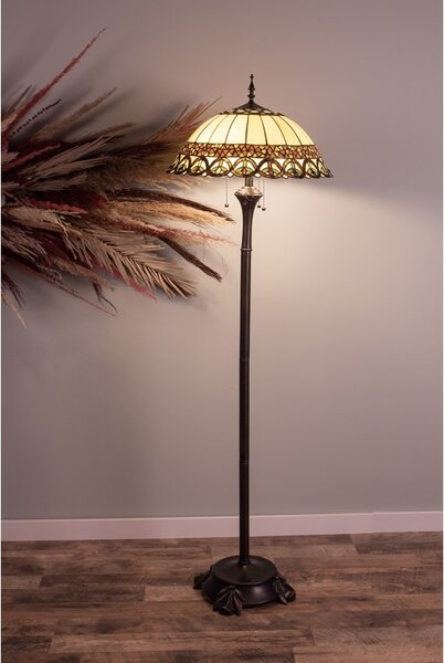 Stropné svietidlo Tiffany- Ø 50 * 165 cm 3x E27 / Max 60w - Clayre & Eef