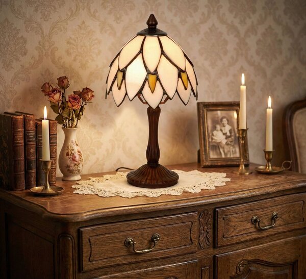 Stolná Tiffany lampa - Ø 18*34 cm - Clayre & Eef