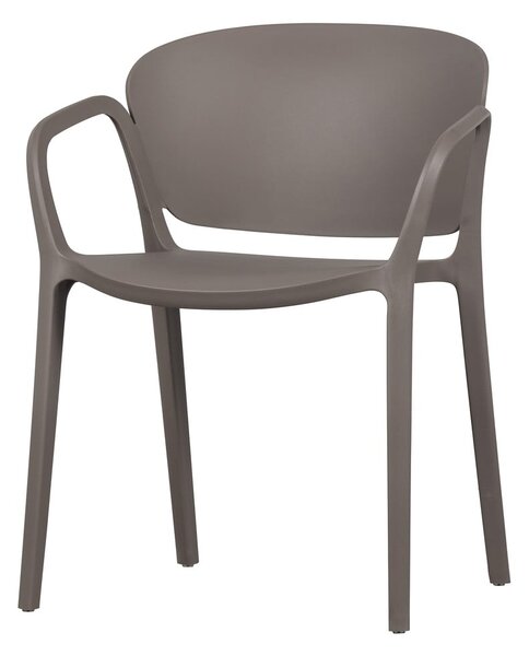 Sivá záhradná stolička Billie - WOOOD