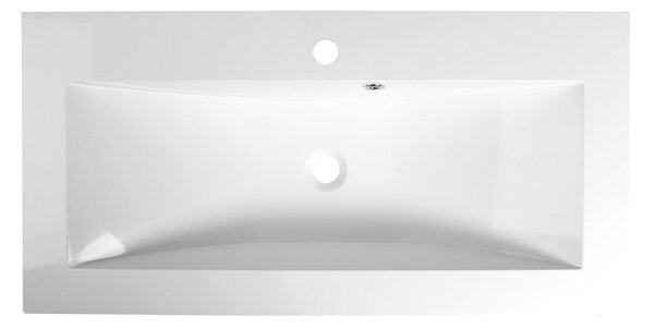 Sapho Sapho, YUKON umývadlo 90x45cm, liaty mramor, biela, 55900