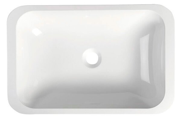 Sapho Sapho, KAMA umývadlo 50x26cm, liaty mramor, biela, zápustne, 50134