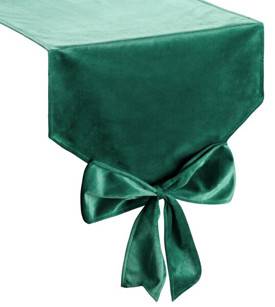 VIANOČNÝ BEHÚŇ NA STÔL RIBBON 32X240 CM TMAVOZELENÁ