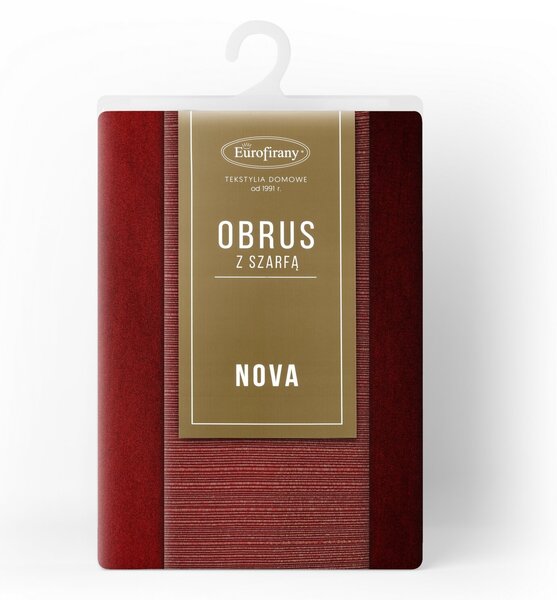 OBRUS GLAMO SADA 140X220 CM, 33X220 CM BORDOVÁ