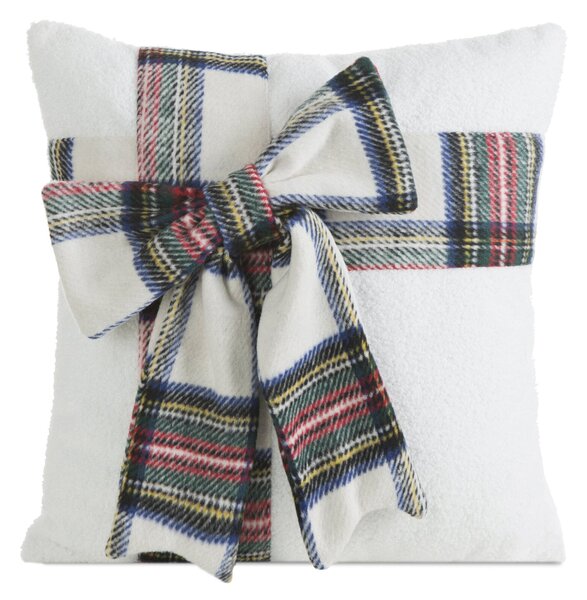 CHLPATÁ VIANOČNÁ DEKORAČNÁ OBLIEČKA NA VANKÚŠ SCARF 45X45 CM VZOROVANÁ
