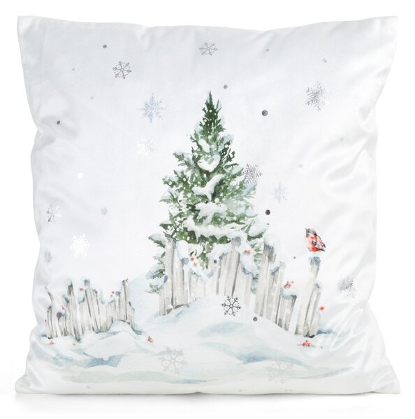 VIANOČNÁ DEKORAČNÁ OBLIEČKA NA VANKÚŠ POLAR2 45X45 CM VZOROVANÁ