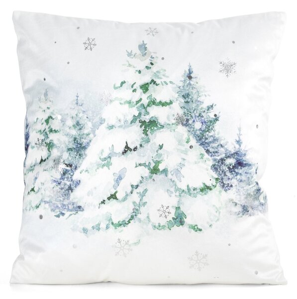VIANOČNÁ DEKORAČNÁ OBLIEČKA NA VANKÚŠ POLAR3 45X45 CM VZOROVANÁ