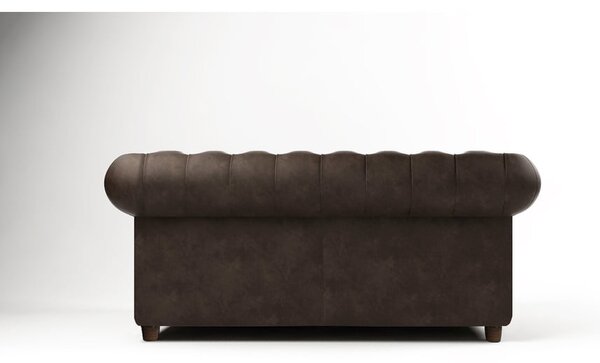 Tmavohnedá zamatová pohovka 184 cm Cambridge - Ropez