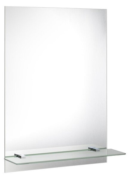 Aqualine, Zrkadlo s policou 50x70cm, vrátane závesov, 22429-01