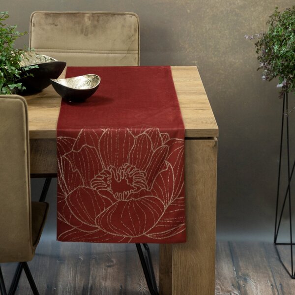 OBRUS BLINK 13 35X140 CM TEHLOVÝ