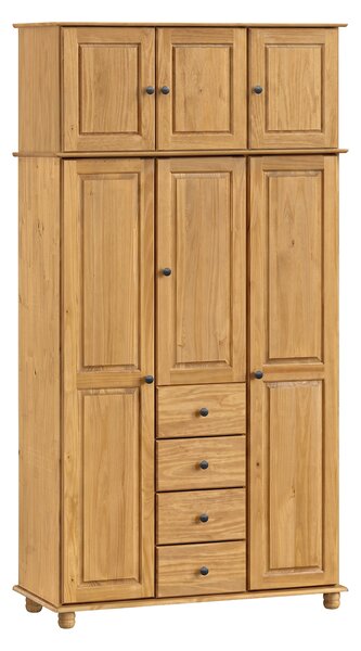 Skriňa 3-dverová 8851VK vosk, kovové úchytky