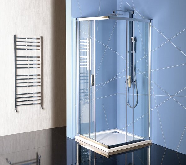 Polysan Polysan, EASY LINE štvorcová sprchová zástena 800x800mm, číre sklo, EL5215