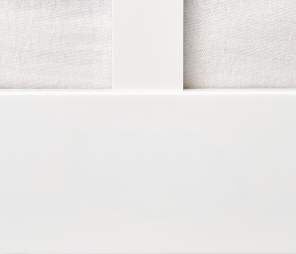 Posteľ biela borovicové drevo MDF 140 x 200 cm s čelom minimalistický škandinávsky štýl spálňa detská izba