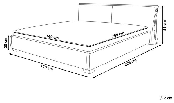 Posteľ zlatá kožené čalúnenie 140 x 200 cm lamelový rošt s LED osvetlením glamour moderný štýl spálňa