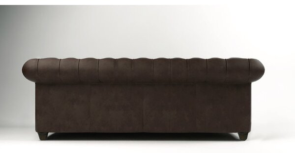 Tmavohnedá zamatová pohovka 230 cm Cambridge - Ropez