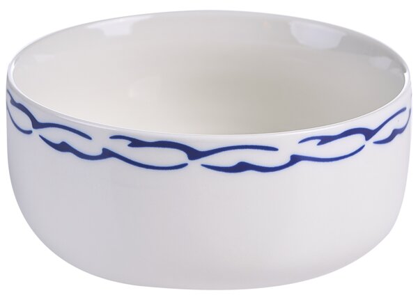 24-dielna súprava porcelánového jedálenského riadu biela s modrým okrajom glazúrovaná ručne vyrobená sada riadu jedáleň kuchyňa