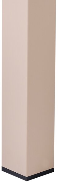 Rozkladací záhradný stôl piesková béžová hliníkový 160/220 x 90 cm povrch s práškovým lakovaním moderný vonkajší nábytok