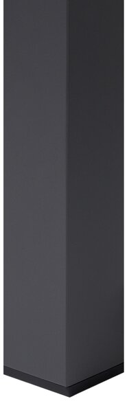 Rozkladací záhradný stôl tmavosivý hliníkový 160/220 x 90 cm povrch s práškovým lakovaním moderný vonkajší nábytok
