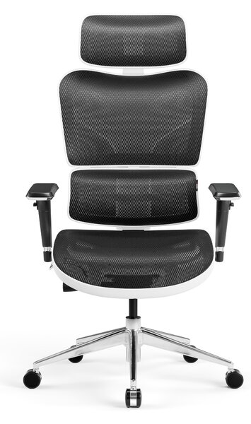 Kancelárska ergonomická stolička Diablo V-Commander: Bielo-Čierna