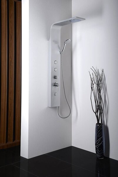 Aqualine Aqualine, TUSA sprchový panel s batériou, 1400 mm, hliník, SL680