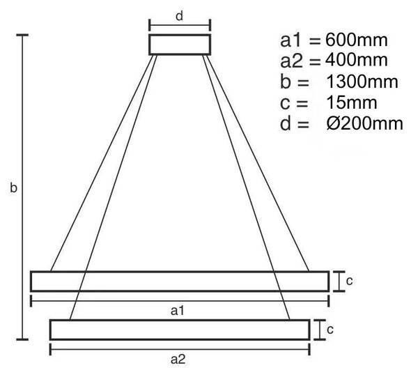 LED svietidlo + diaľkový ovládač 65W (J7301/B)