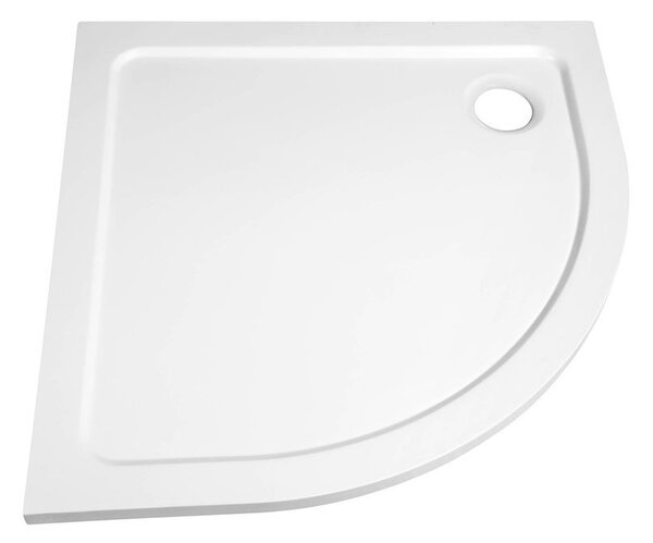 Aqualine Aqualine, TECMI vanička z liateho mramoru, štvrťkruh 90x90x3 cm, R55, PQ559