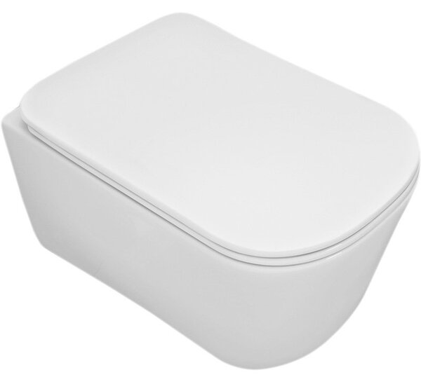 Kerasan Kerasan, TRIBECA závesná WC misa, Rimless, 35x54cm, biela, 511401