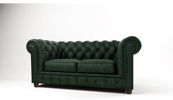 Tmavozelená zamatová pohovka 184 cm Cambridge - Ropez