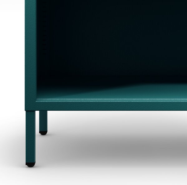 Nízky policový regál LUCA, 1000 x 900 x 350 mm, Modern: morská farba