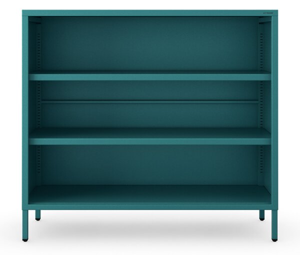 Nízky policový regál LUCA, 1000 x 900 x 350 mm, Modern: morská farba