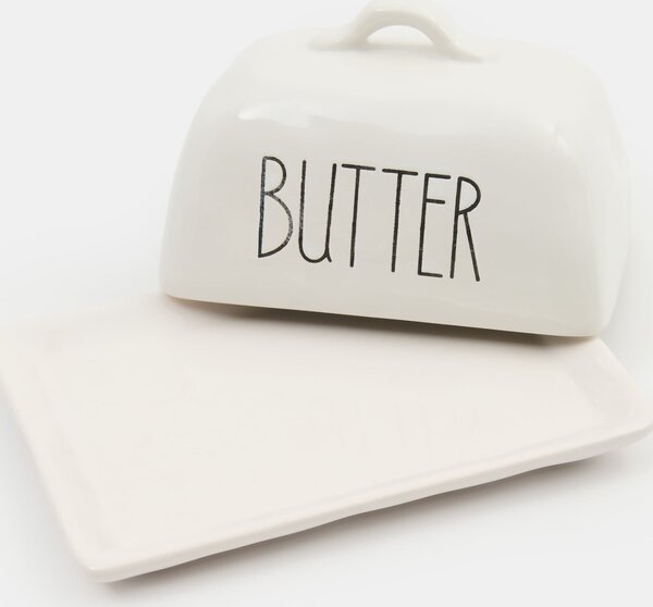 Sinsay - Keramická maslenka s nápisom Butter - biela