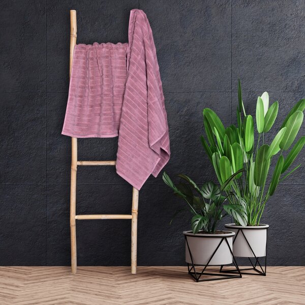 Uterák alebo osuška, Mikrobavlna Deluxe, tmavo púdrová 50 x 95 cm