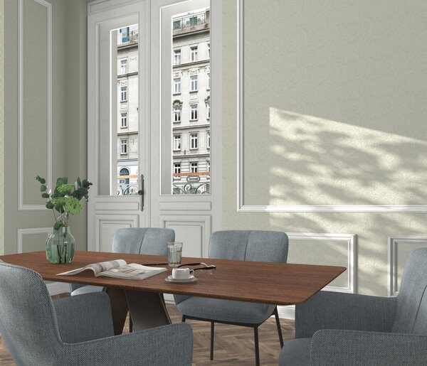 DIMEX | Vliesová tapeta na stenu WPE-902349 | 0,53 x 10,05 m | biela