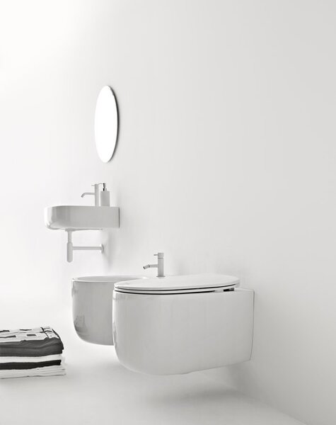 Kerasan Kerasan, NOLITA WC sedátko, SLIM, Soft Close, biela, 539101