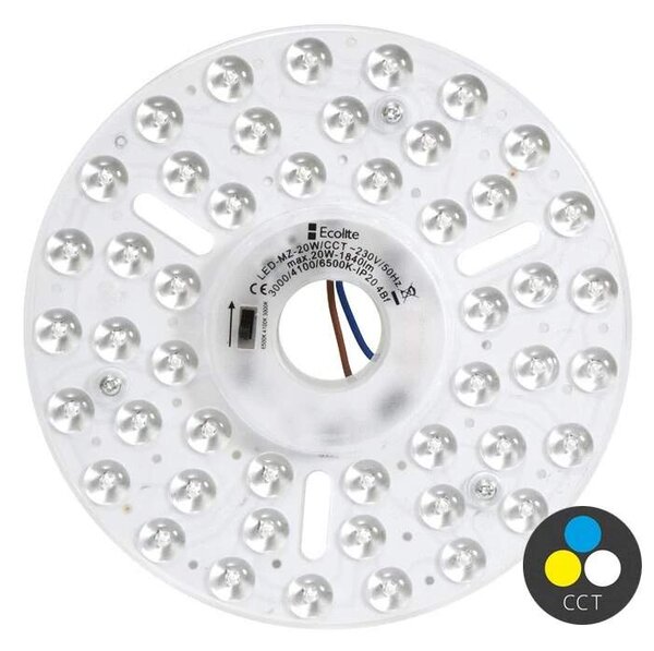 Magnetický LED SMD modul 20W s nastaviteľnou farbou svetla (LED-MZ-20W/CCT)