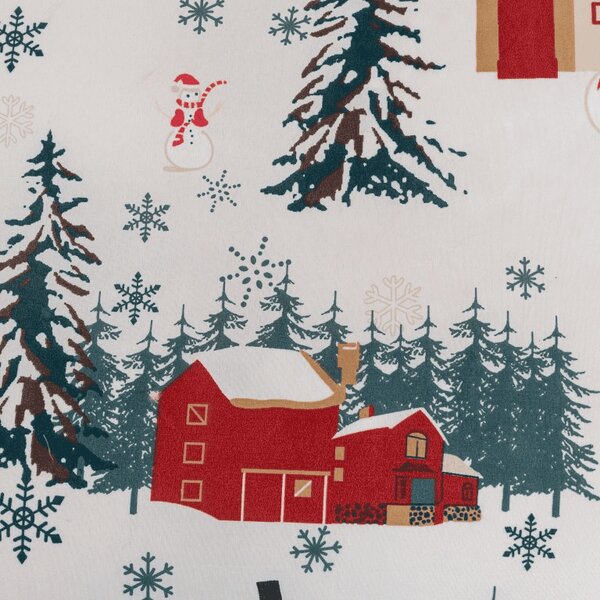 Obliečky z mikrovlákna SNOWY HOUSES biele Rozmer obliečky: 70 x 90 cm | 140 x 200 cm