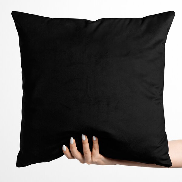 Biante Zamatová obliečka na vankúš Velvet Prémium SVP-041 Čierna 30 x 50 cm