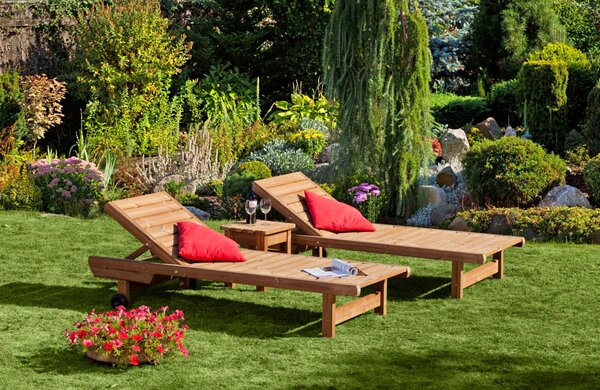 Záhradné lehátko set PROWOOD z ThermoWood - SET V2 - Samostatný set