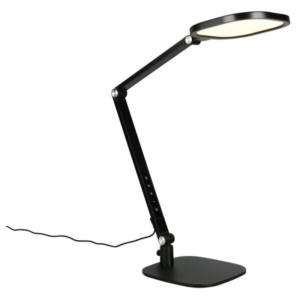 Trio 535810132 LED stolná lampička SERVO | 14W integrovaný LED zdroj | 1400lm | 3000+4200+6500K | vypínač | stmievač