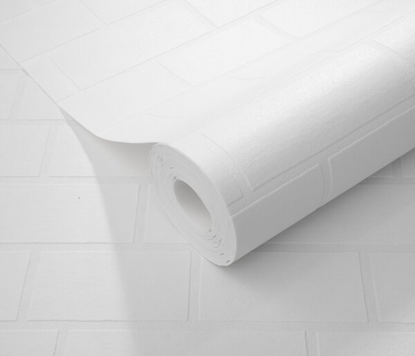 DIMEX | Vliesová tapeta na stenu WPE-902361 | 0,53 x 10,05 m | biela