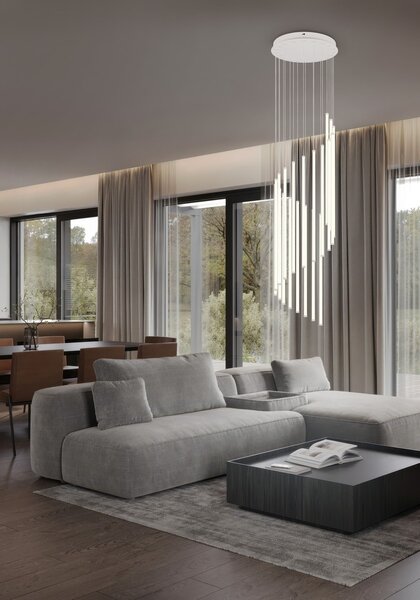 Trio 330632032 LED závesné stropné svietidlo BAXTER | 70W integrovaný LED zdroj | 8300lm | 2300+3000+4000K | Trio - SwitchDimmer